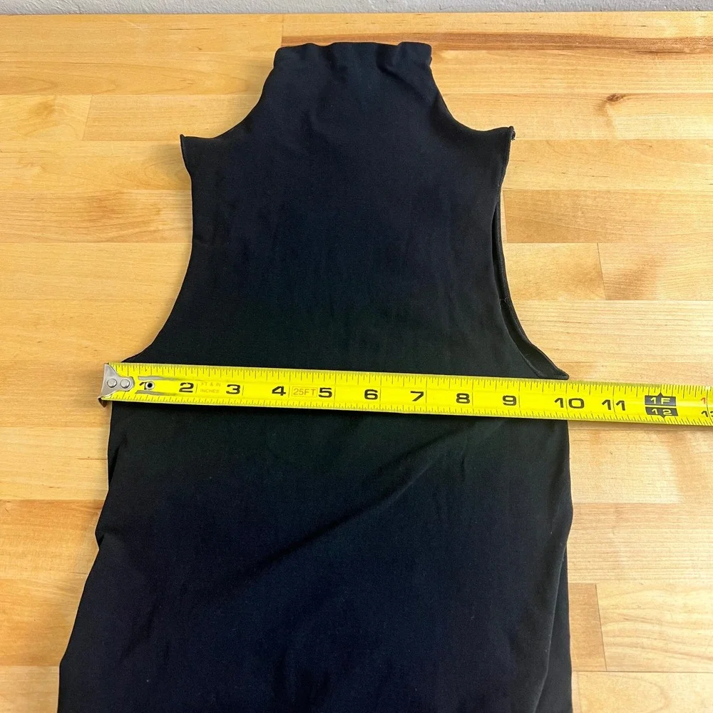 Commando Bodysuit Ballet Mock Neck Women Size One Size Black Sleeveless Stretch - Picture 5 of 5